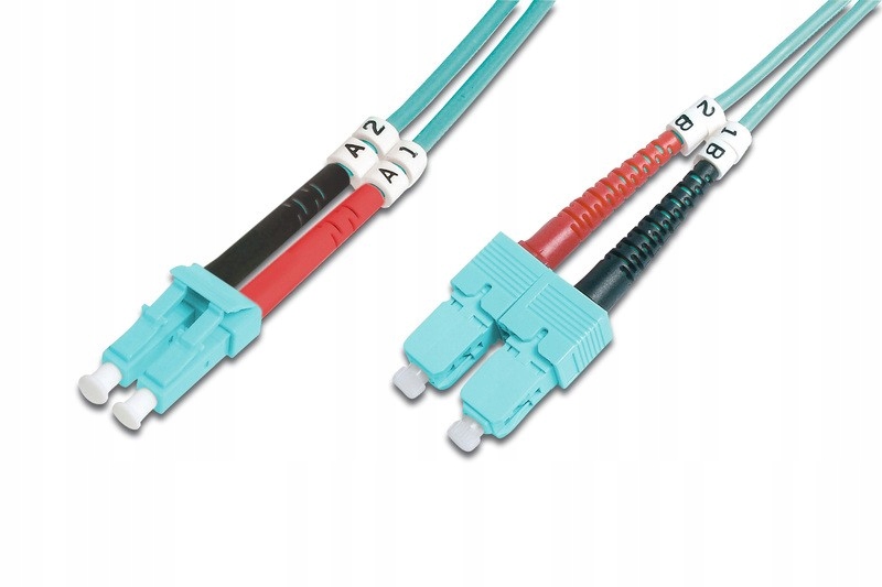 Digitus Patchcord światłowodowy Fo Lc-sc MM 50/125 OM3 duplex Lsoh 1m