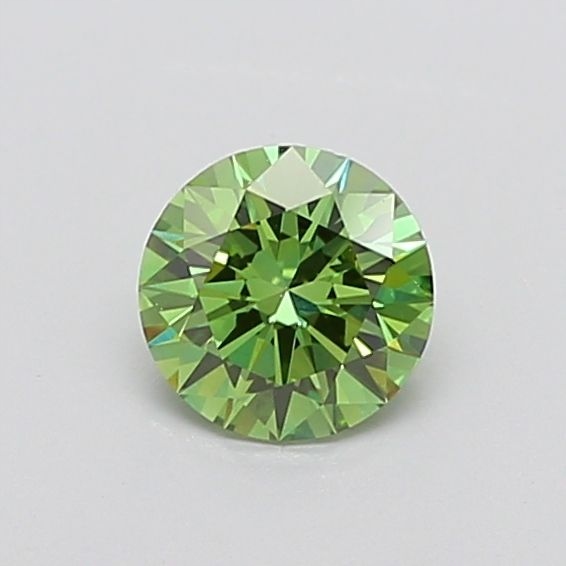 Diament laboratoryjny kolorowy 1.02ct ROUND Fancy Vivid Green VS1 (IGI)