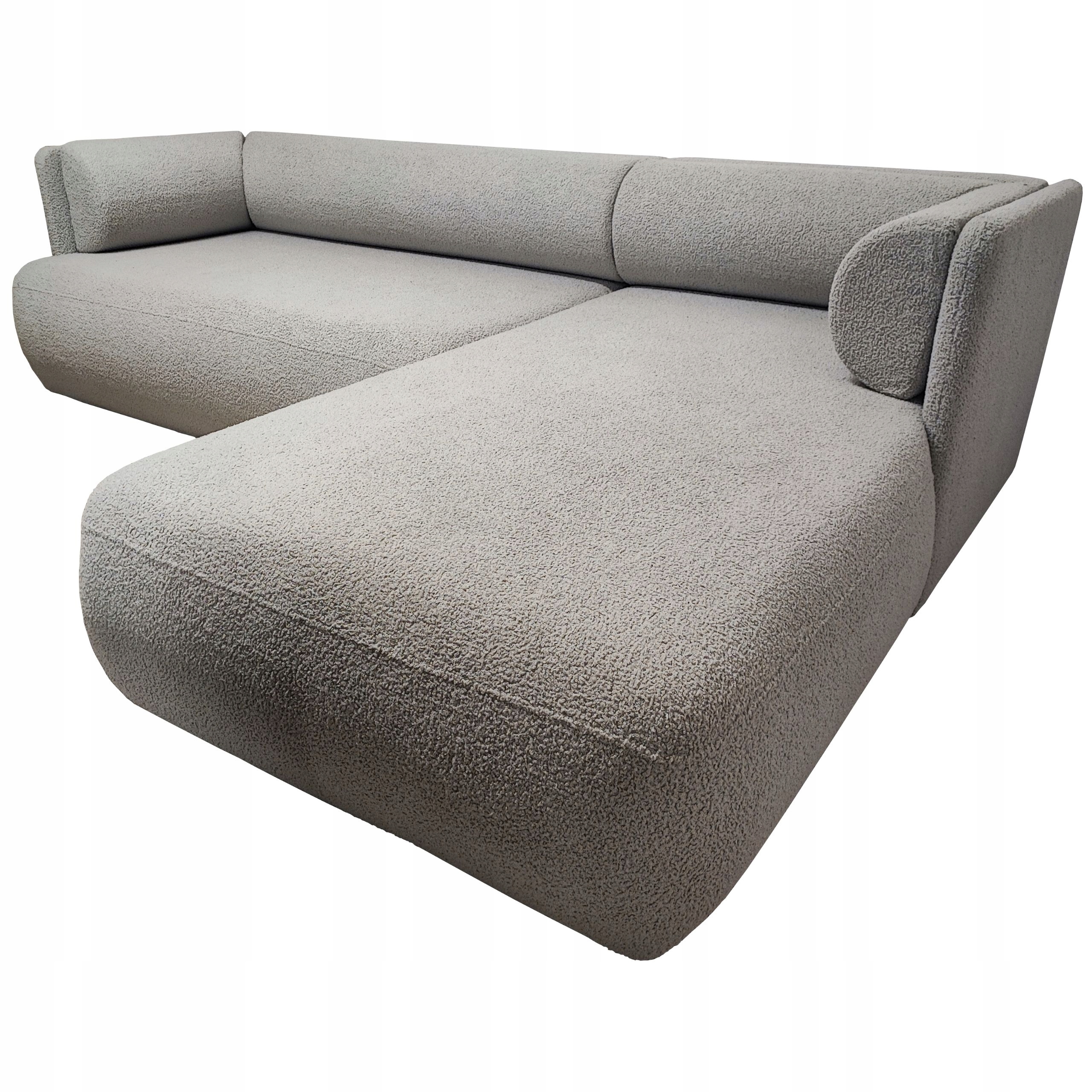 Moderní Rohová Sedací Souprava S Funkcí Spaní Cloud Mini 256 CM Rohová Sedačka Beránek