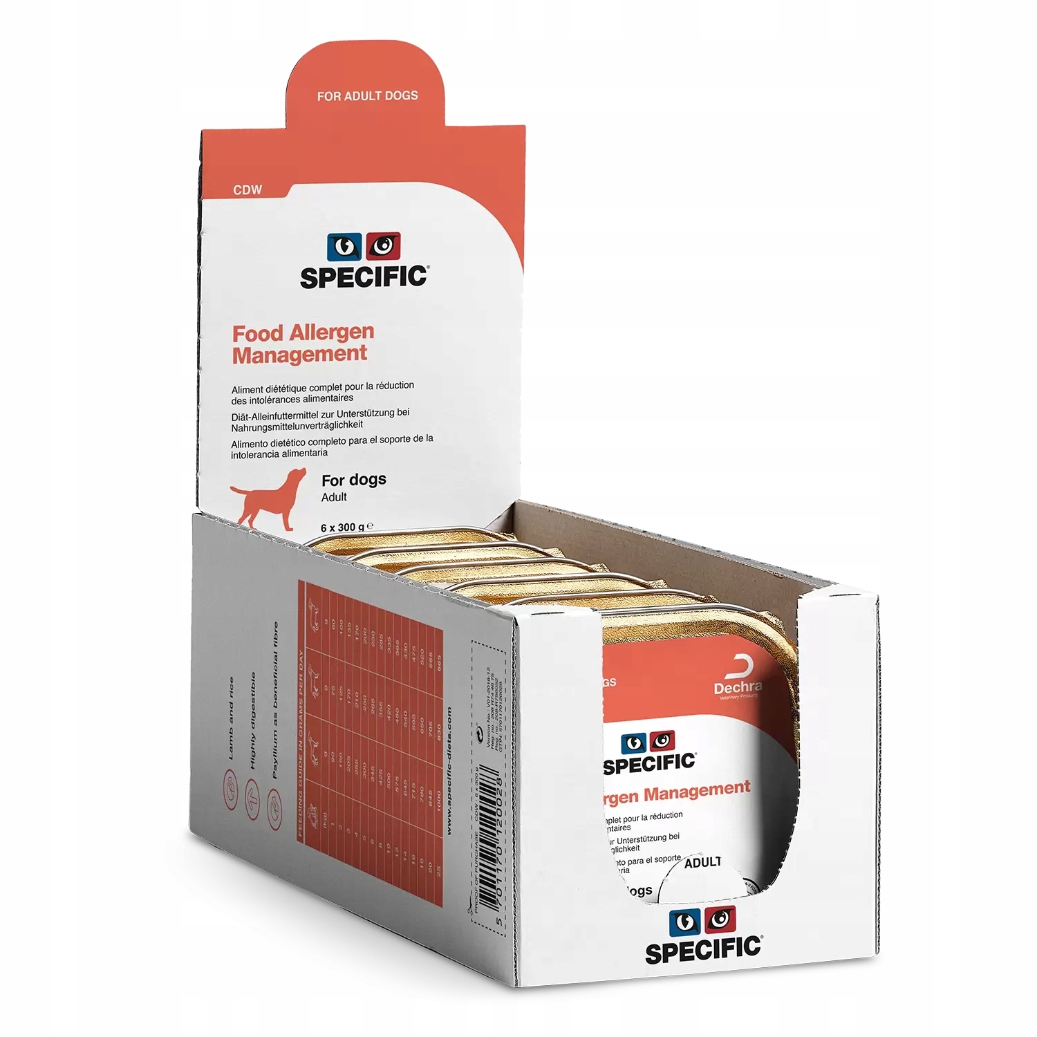 Specific Cdw Food Allergen Management 6 x 300 g tacka dla psa z alergią