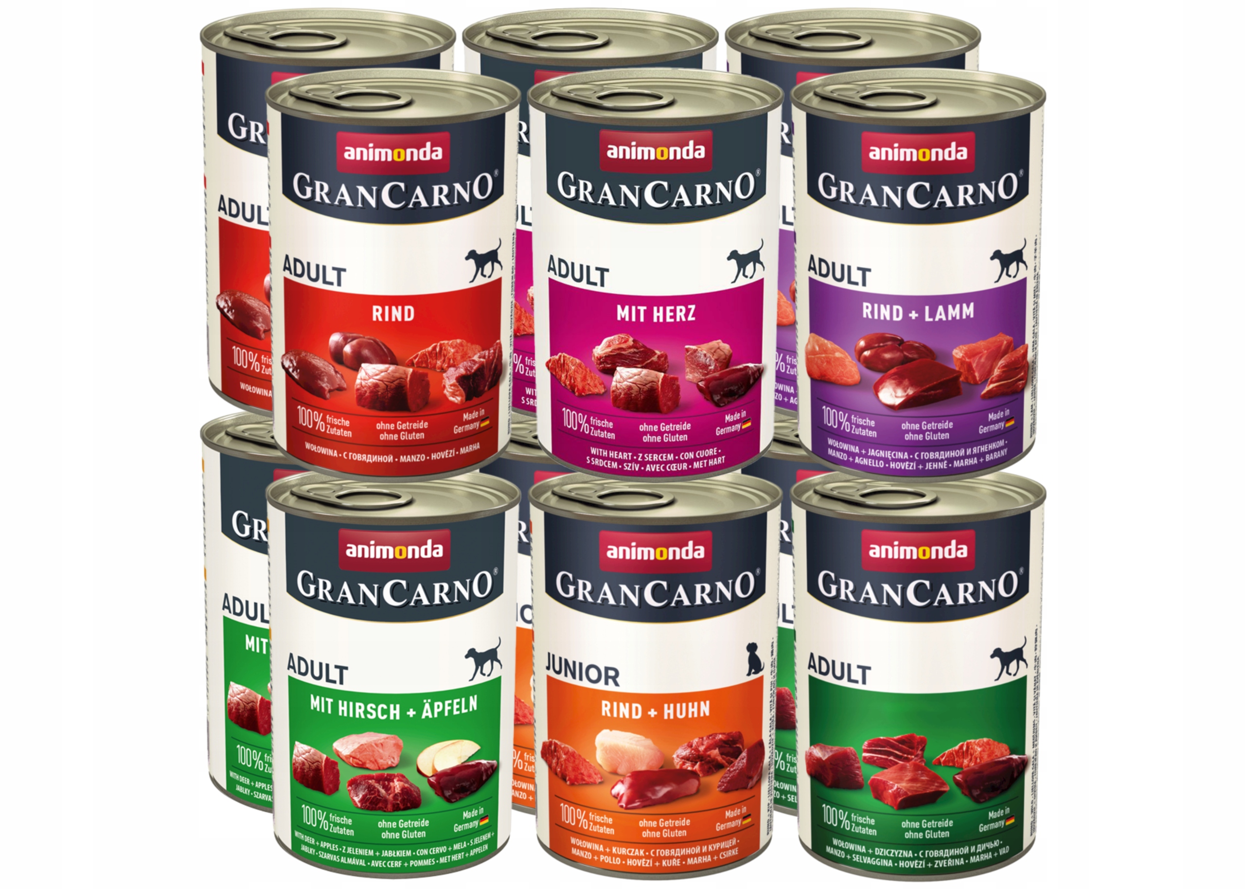Levně Animonda GranCarno plechovka pro dospělé 400g sada 10+2 Bonus