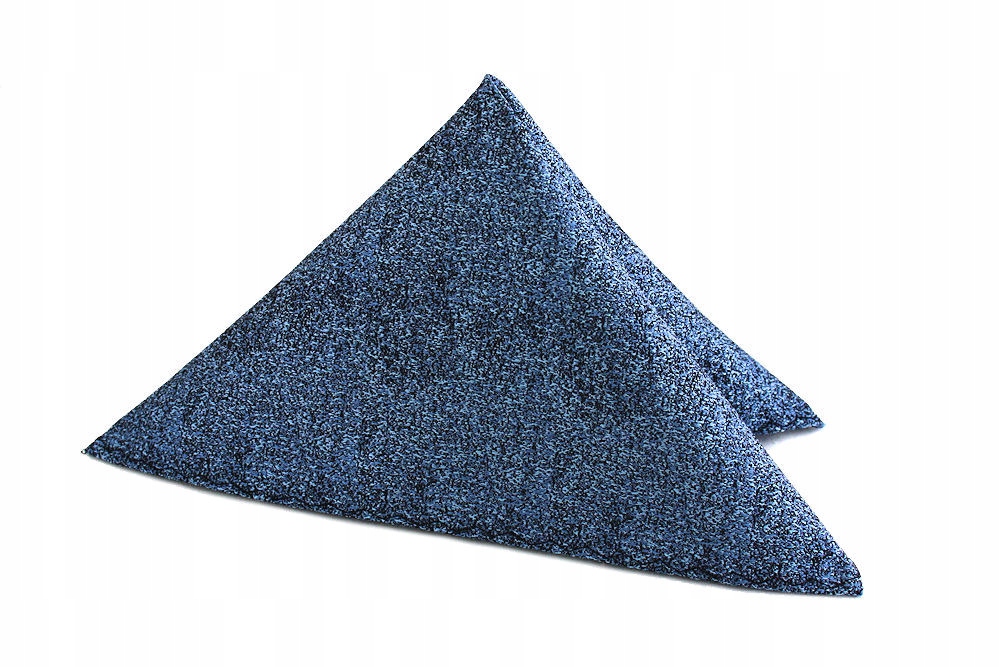 KRAWAT I POSZETKA MĘSKI KOMPLET NIEBIESKI LAZUROWY Materiał dominujący poliester