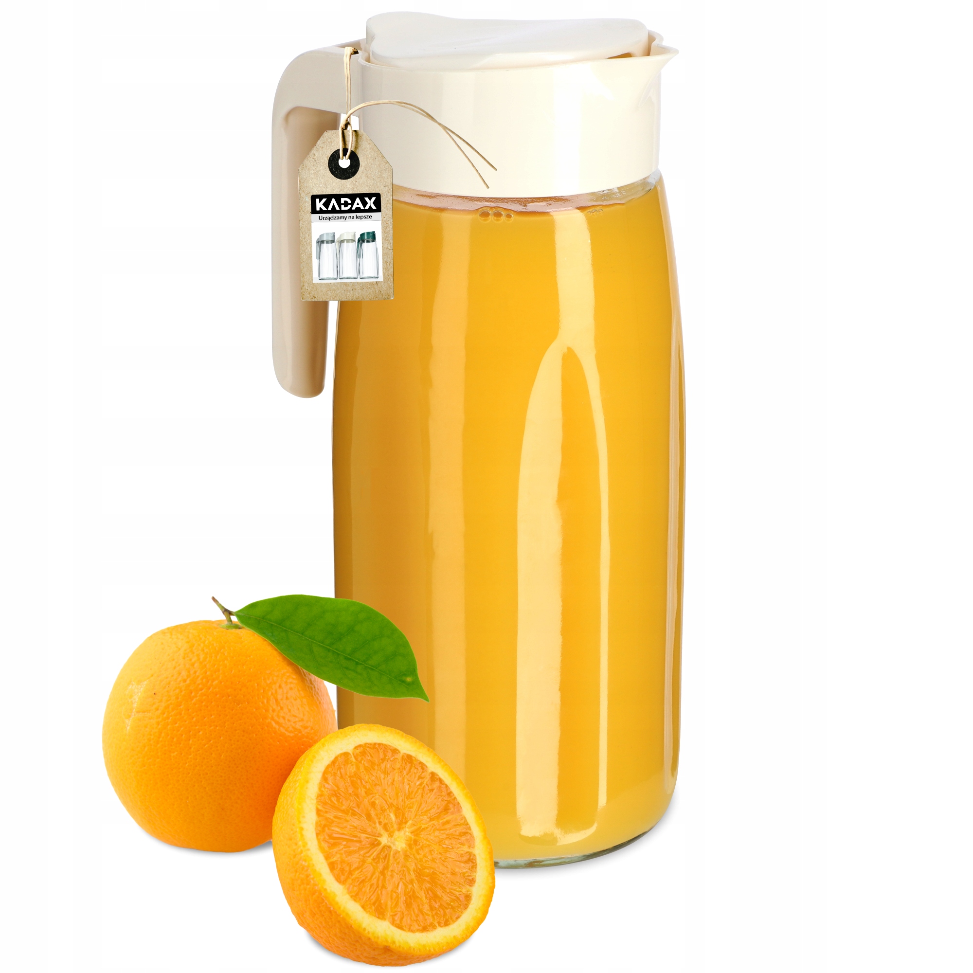 

Szklany Dzbanek Z Pokrywką Na Wodę Sok Napój 1,45L