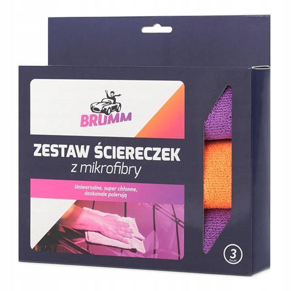 

Brumm Zestaw Ściereczek Z Mikrofibry Do Auta 3 Szt