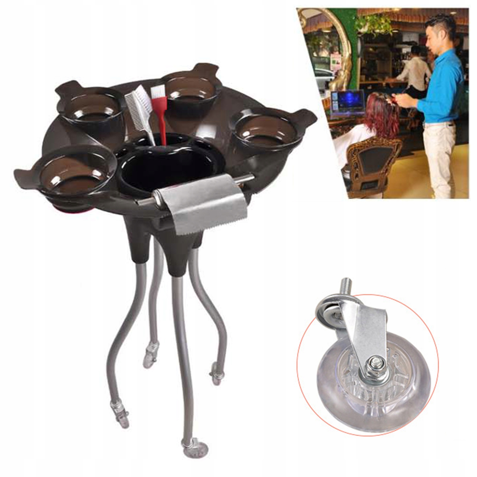 Spa vozík kadeřnický, kosmetický, patrový, vozík na kadeřnické nářadí