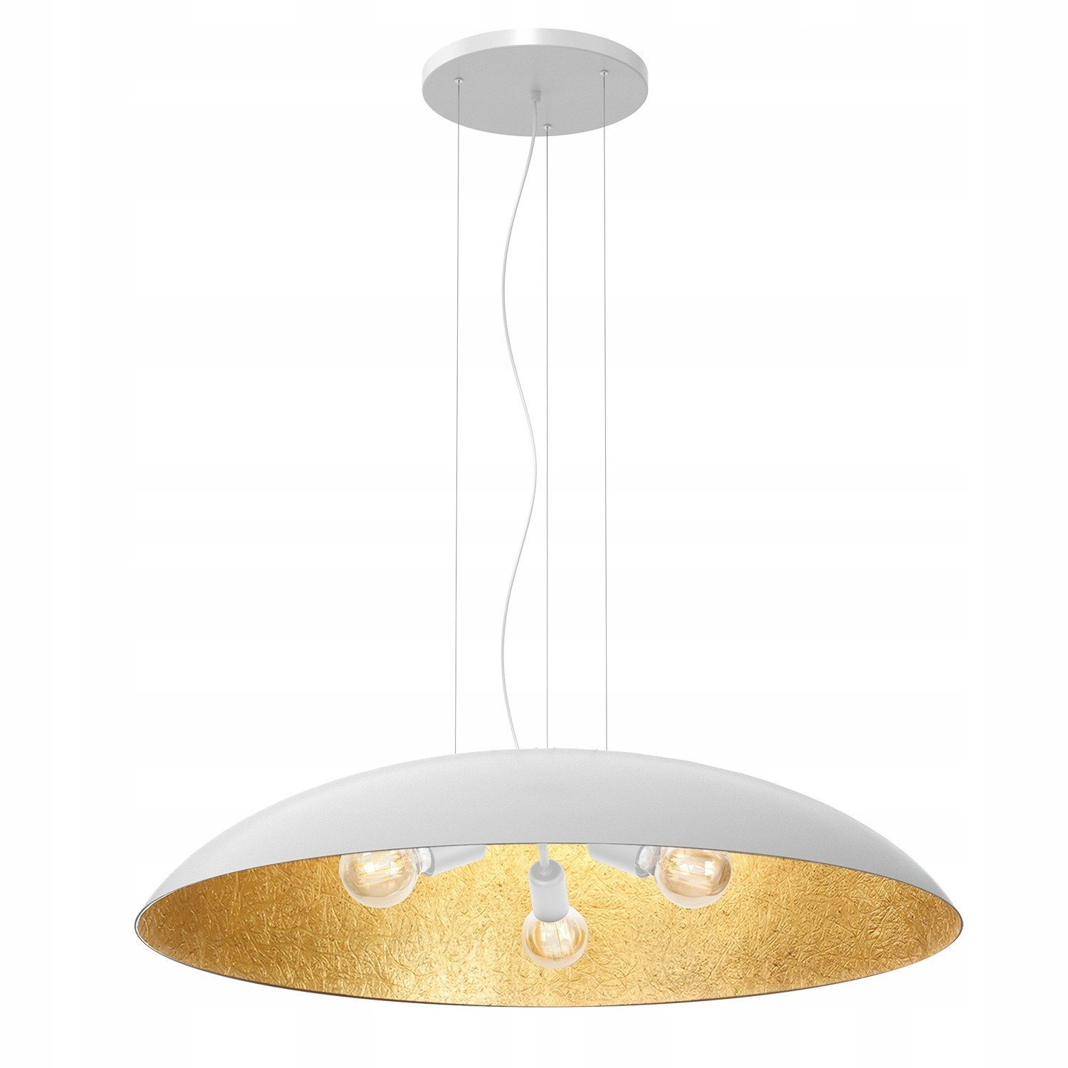 Závěsná Lampa Luminex Compo 1685 Bílá Zlatá