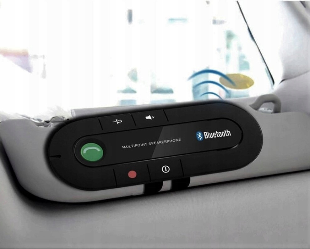 ZESTAW GŁOŚNOMÓWIĄCY SAMOCHODOWY BLUETOOTH 4.1 EDR Zasięg połączenia 10 m