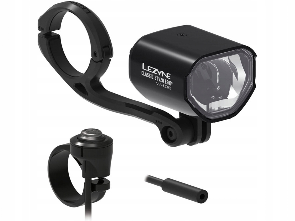 Přední světlo na kolo Lezyne Classic Stvzo E900+, černé