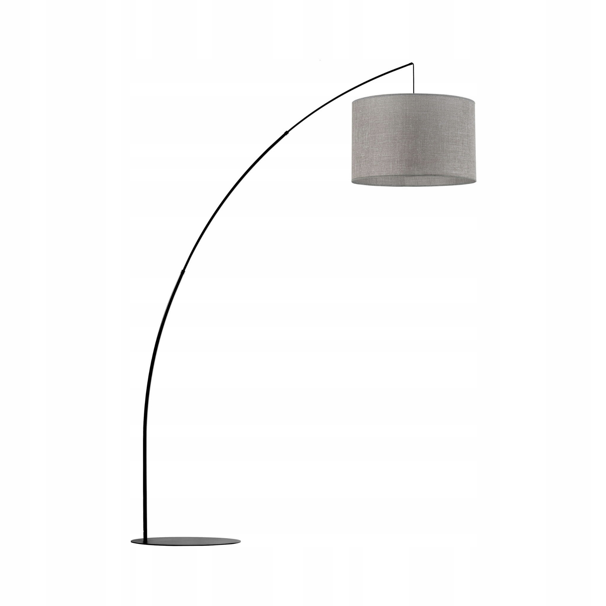 Tk Lighting Lampa podłogowa wędka z szarym kloszem nowoczesna Moby 5487