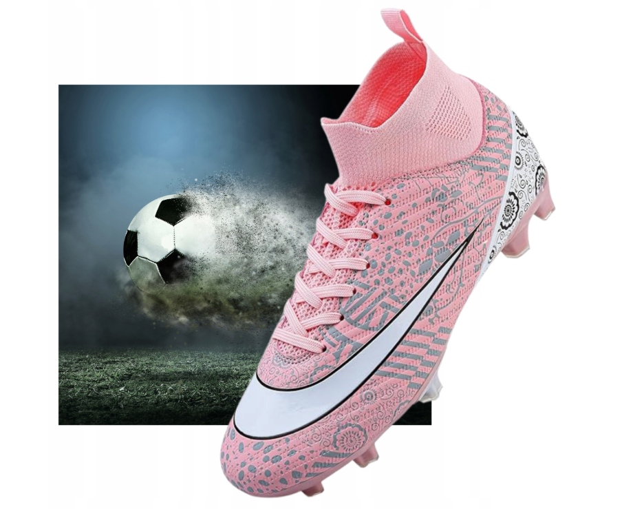 Vtasq Korki Buty Piłkarskie Treningowe do Piłki Nożnej Rozmiar 44 Różowe