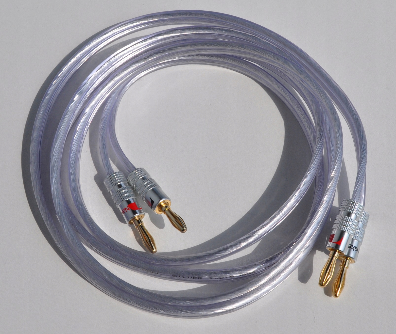 Inakustik Silver 2x4mm² Ofc Stříbro 2x3,5 m Banány