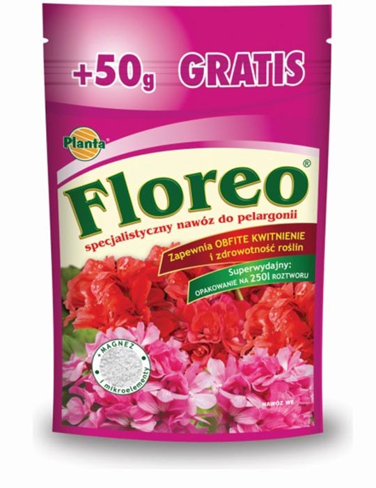 

Nawóz Floreo Do Pelargonii Krakowiaków Na 250L