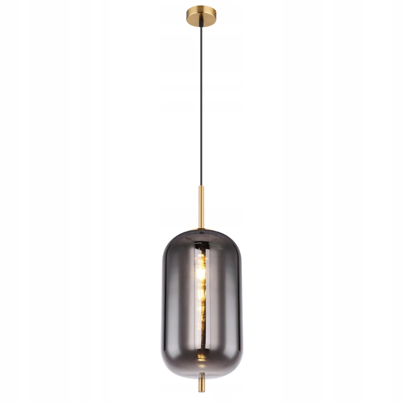 Elegantná Oválna Stropná Lampa Globo Čierna