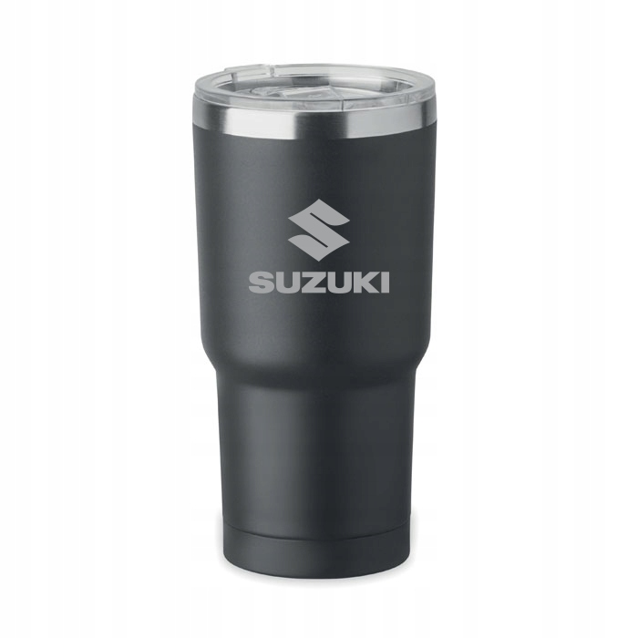 Kubek z podwójnymi ściankami 500ml Suzuki Czarny do samochodu