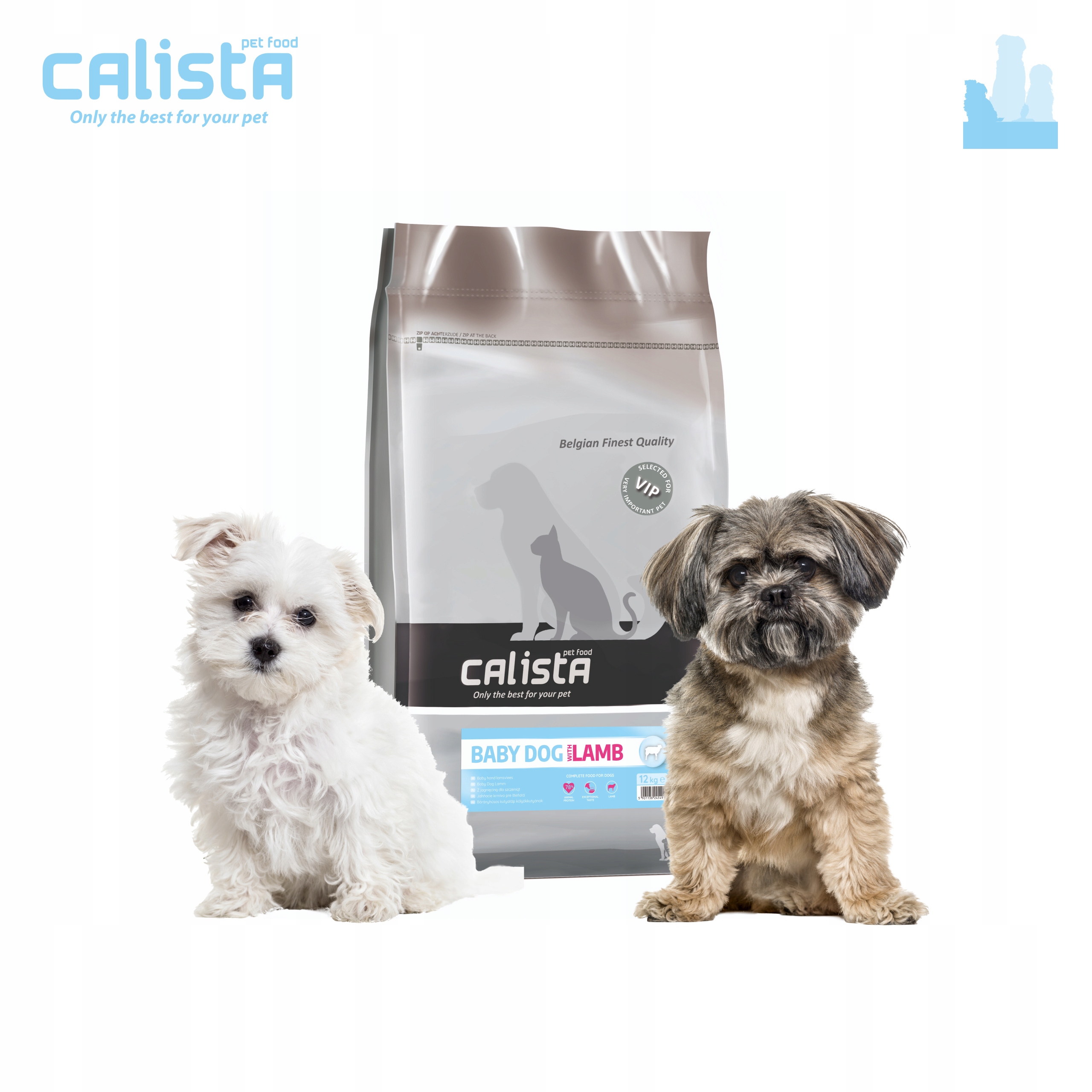 Levně Calista Suché Krmivo Pro Štěně Psa Jehněčí 12 Kg Ovčák Labrador
