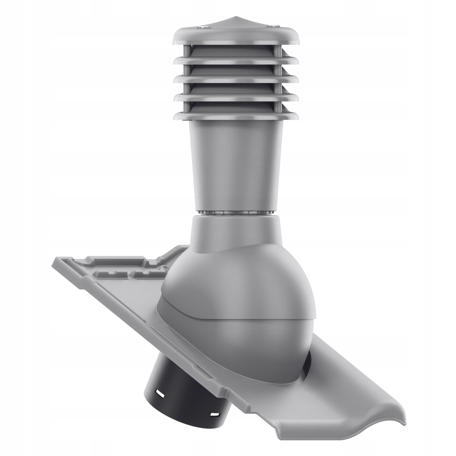 Větrací komín Smart fi125 střešní taška Koramic Alegra 9 Šedá