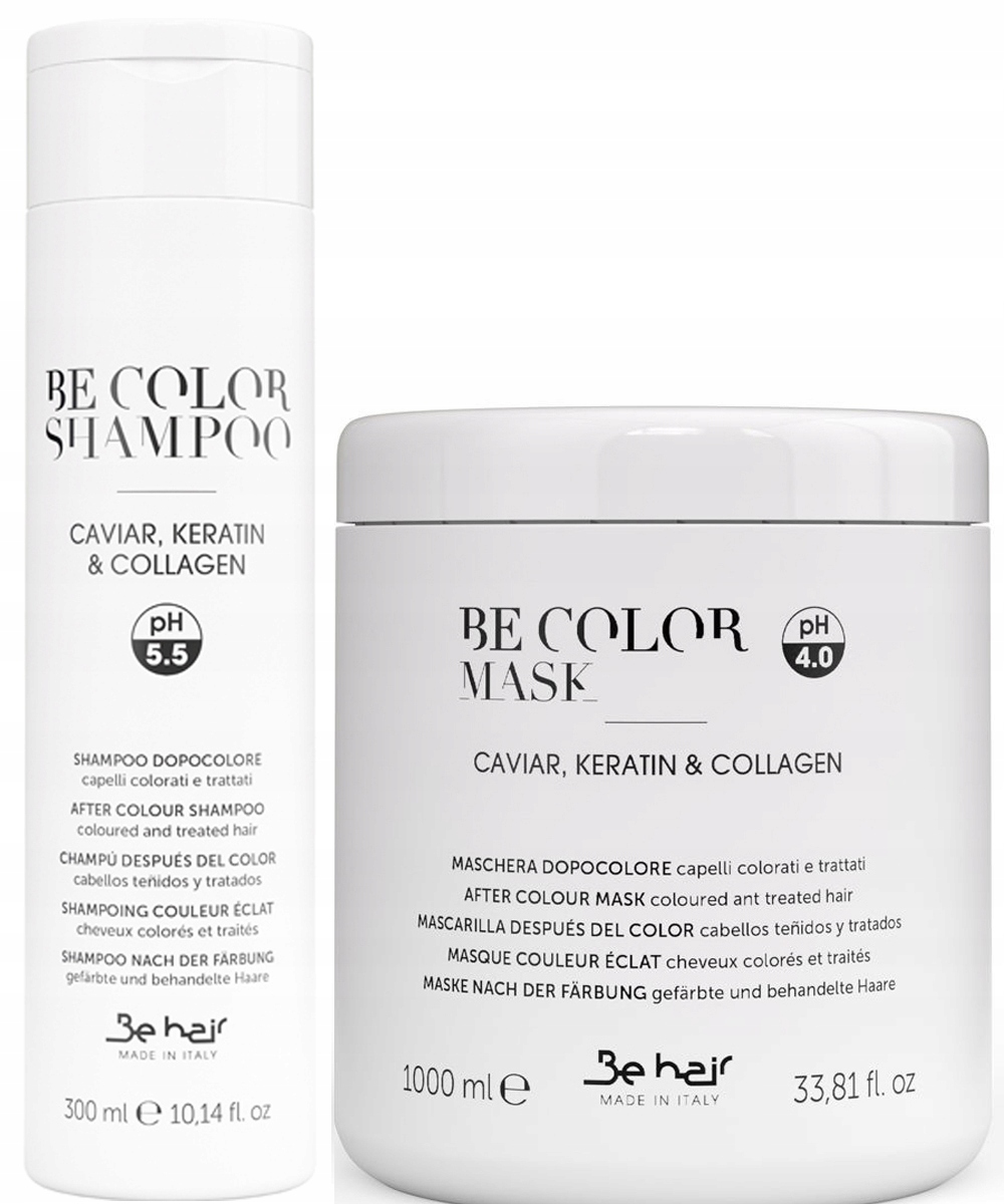 Be Color Be Hair Sada Pro Barvené Vlasy Šampon Maska