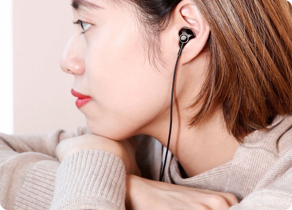 BASEUS SŁUCHAWKI DOUSZNE MINIJACK 3,5MM Z MIKROFONEM PILOT PRZEWODOWE Stan opakowania oryginalne