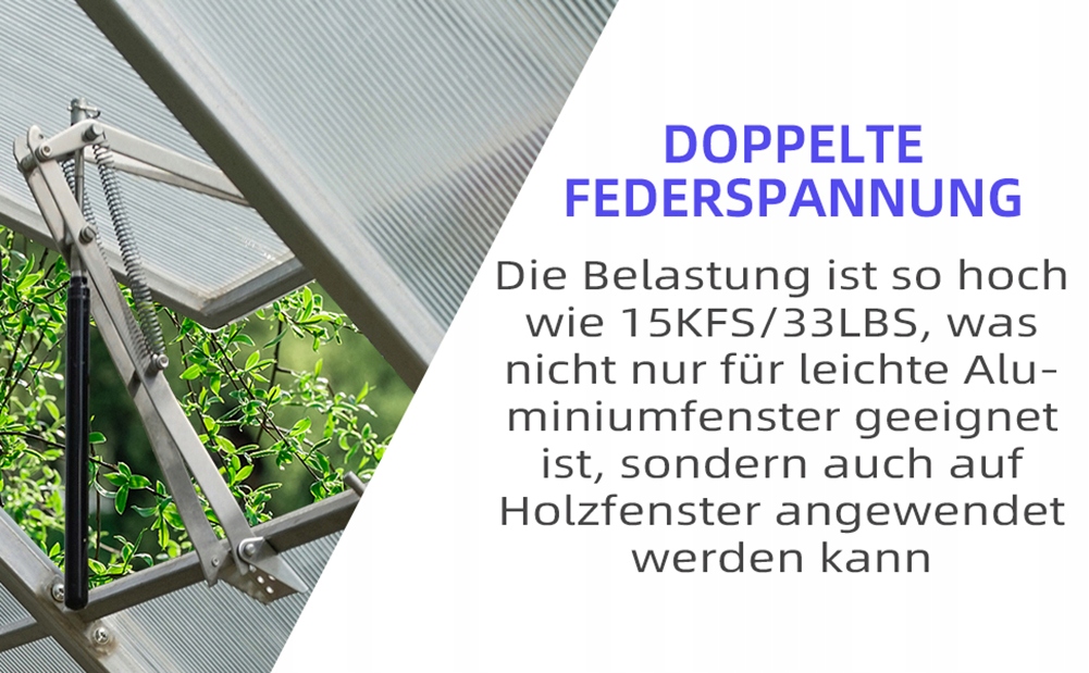 Podwójny siłownik okienny z aluminium - HX-T319 EAN (GTIN) 6940761921104