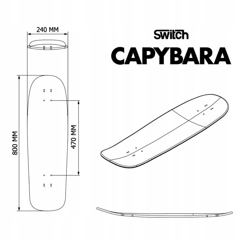 Longboard Cruiser Switch Kapybara Abstract (Blat Grip)