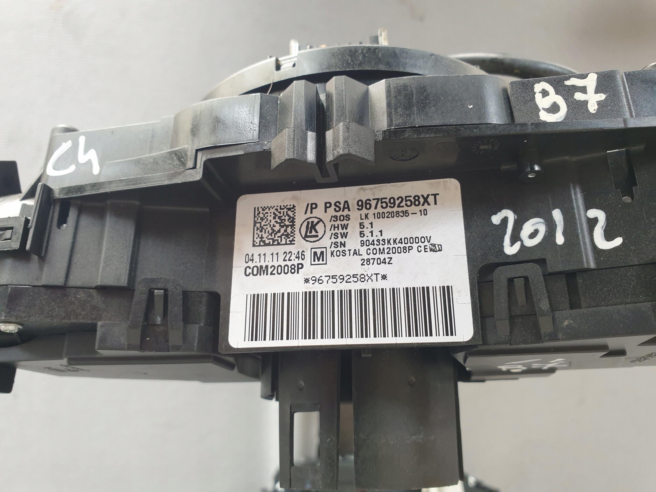 Pulsante DEVIO LUCI DEVIO CITROEN C4 II B7 2010-17 96759258XT