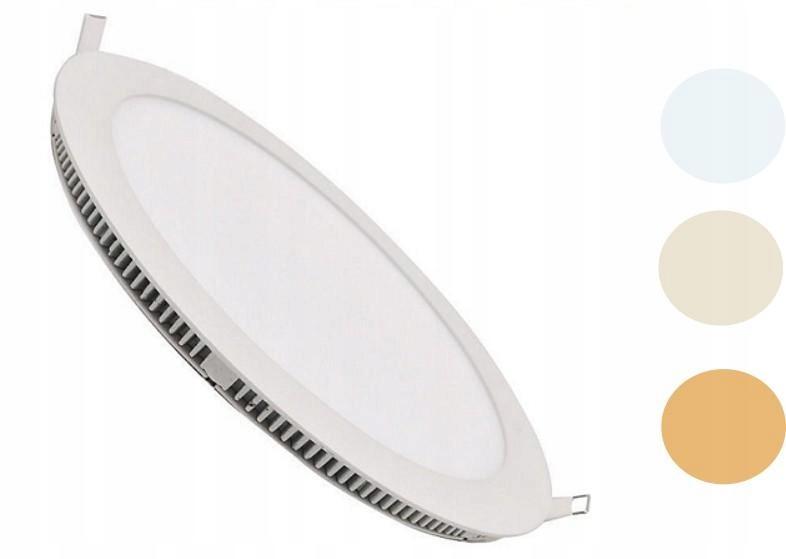 

Panel Led 24W Plafon Podtynkowy Lampa Oprawa Round