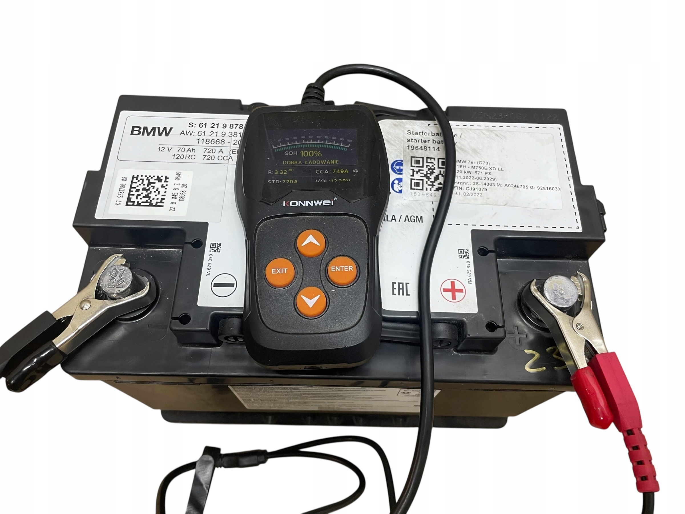 Batteria EFB BANNER 12V 70AH 700A BMW 2022R Originale