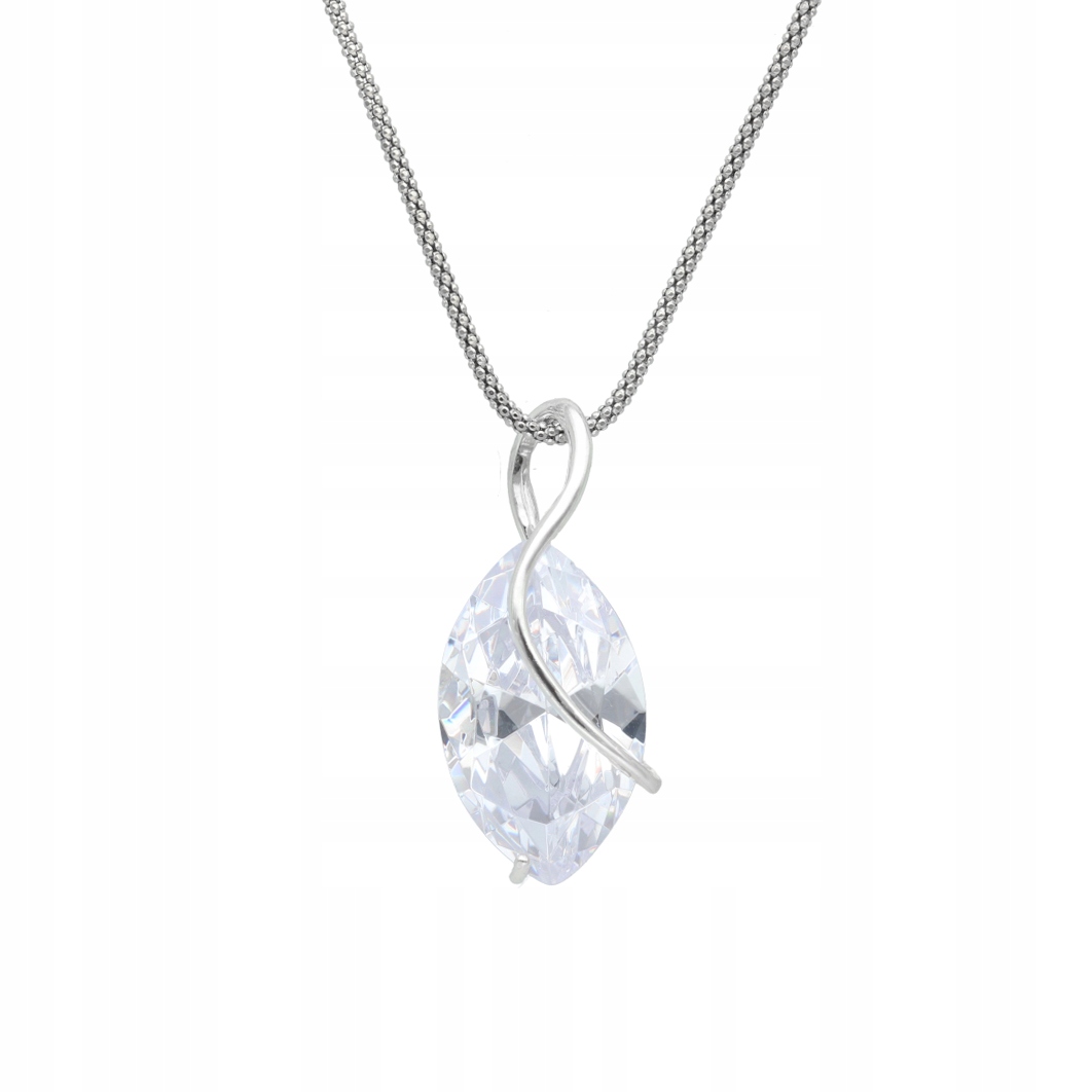 Přívěsek 925 s velkým zirkonem Dárek elegantní markýza