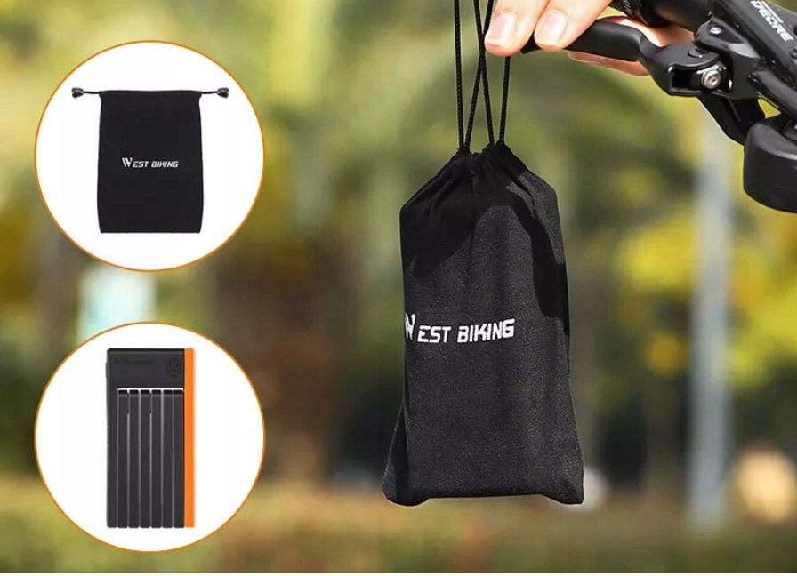 ZAMEK ROWEROWY ZAPIĘCIE SKŁADANE BLOKADA ROWERU Kod producenta Mini Folding Lock