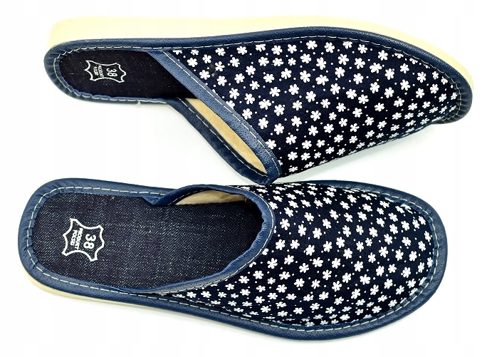 KAPCIE PANTOFLE KLAPKI DOMOWE DAMSKIE CIAPY R. 38 - 24 CM Kolor wielokolorowy