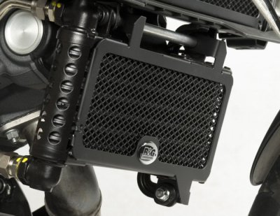 Kryt Chladiča Oleja Rg Racing Aprilia Dorsoduro 1200 11 15 Black