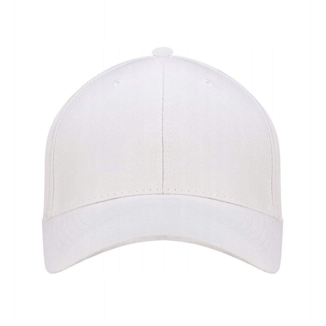 CZAPKA Z DASZKIEM METALOWA REGULOWANA KLAMRA, 100% BAWEŁNA BIAŁA Marka JHK