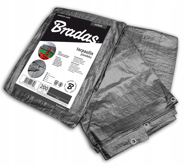 

Plandeka Wzmacniana 8X12 M Szara Gray 200G Bradas