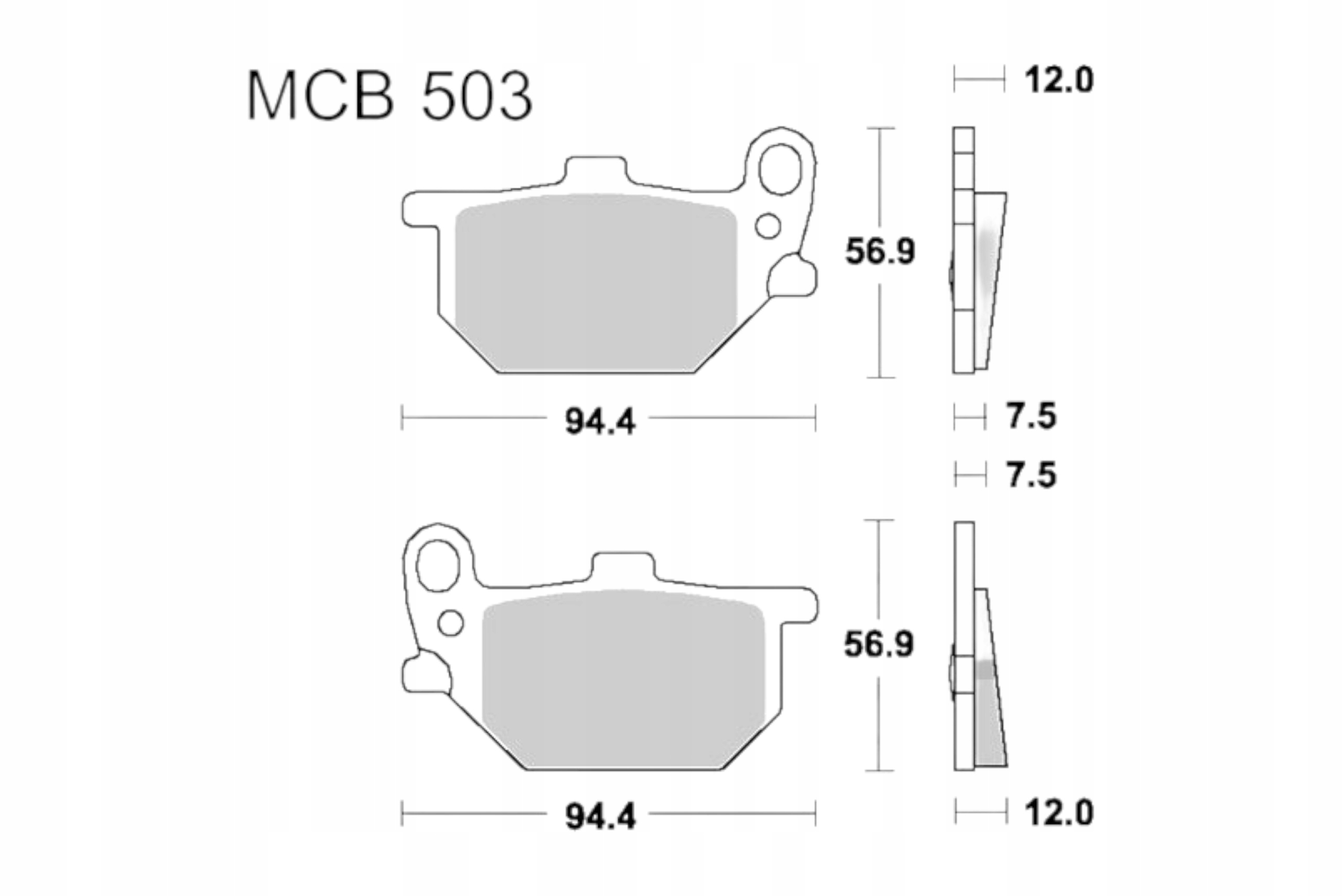 Klocki hamulcowe TRW Lucas MCB 503