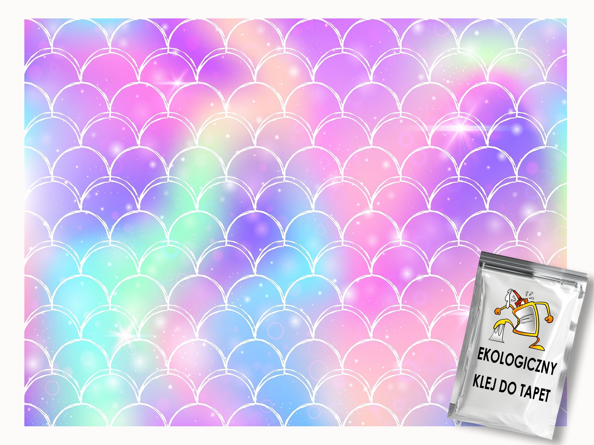 Fototapeta Flizelina Duhové Slupky Mořské Panny Dětský Pokoj 300x210 lepidlo