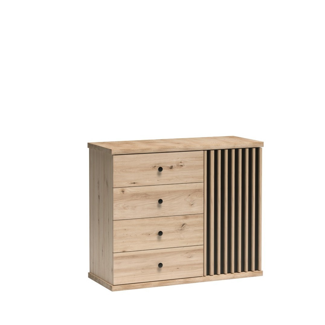 Komoda Almeria 101,6 cm do obývacího pokoje Ložnice Dub artisan