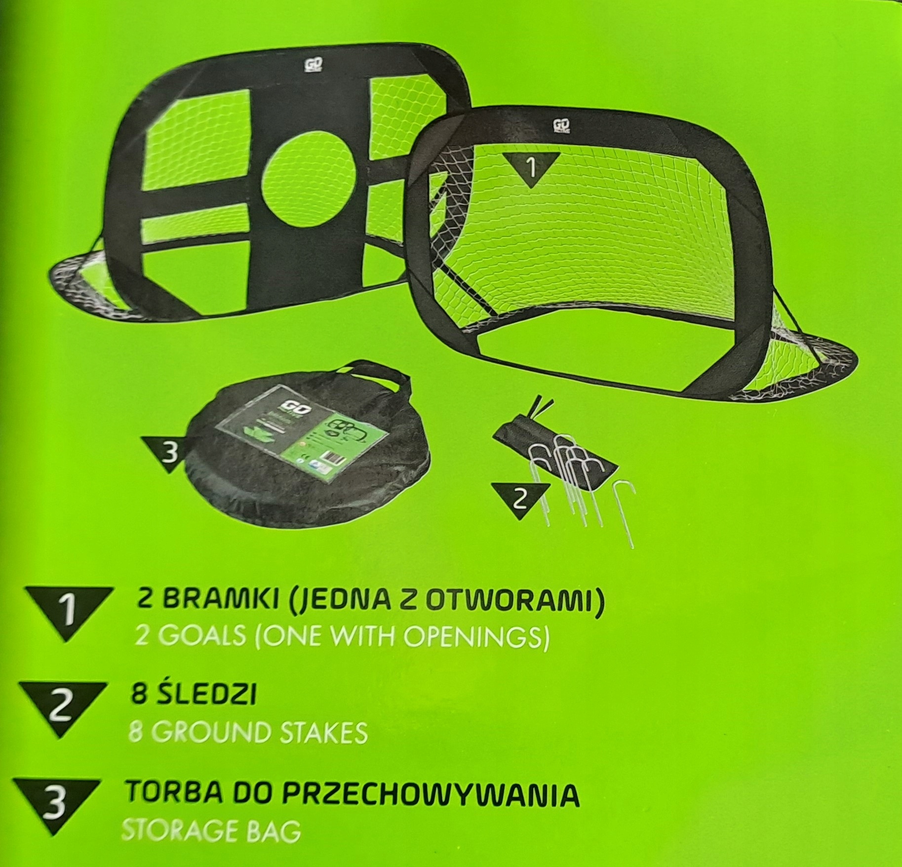 Bramki do piłki nożnej Go Active 2szt Marka inna