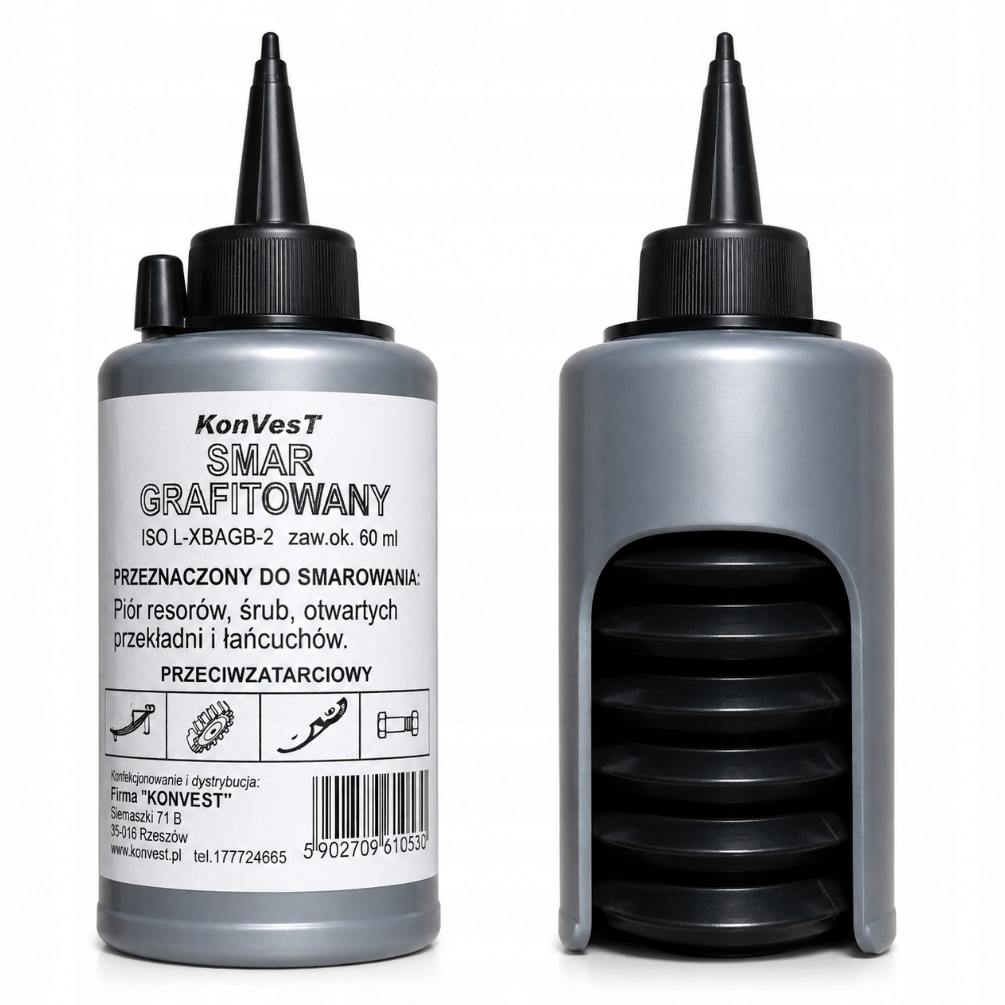 Smar grafitowy przeciwzatarciowy do przekładni z aplikatorem KonVesT 60 ml
