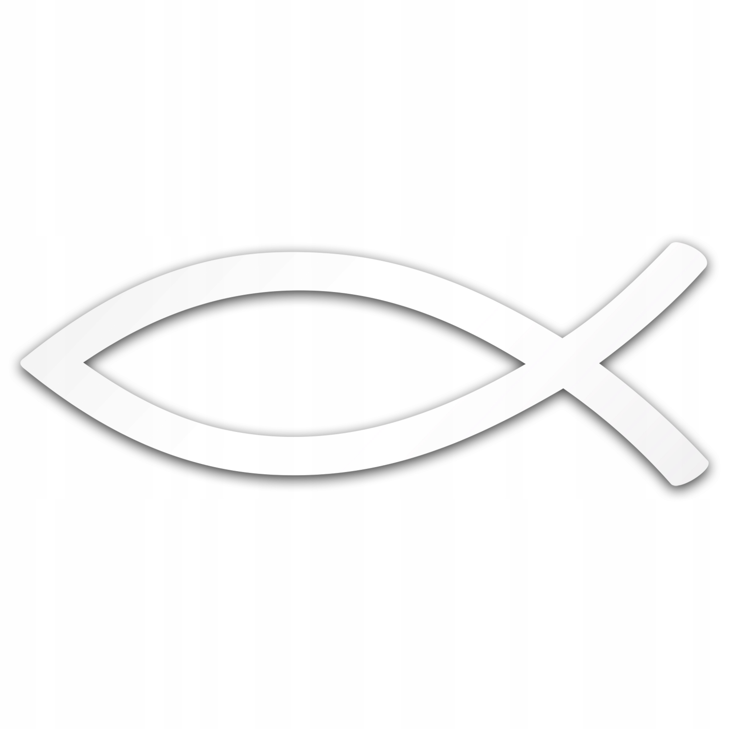 

Rybka Na Samochód Naklejka Ichthys Odblask Srebna