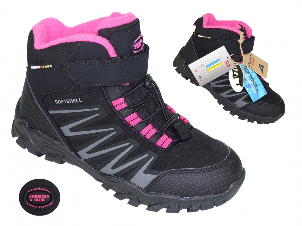 DAMSKIE BUTY TURYSTYCZNE SOFTSHELL TREKKINGOWE Materiał zewnętrzny inny