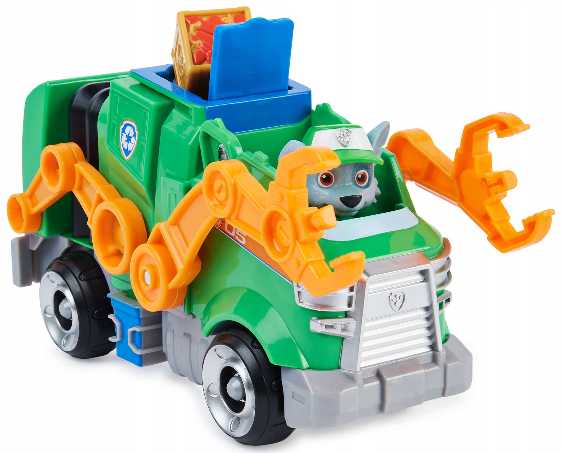 PSI PATROL FILM ROCKY FIGURKA I POJAZD ŚMIECIARKA Model Psi Patrol The Movie