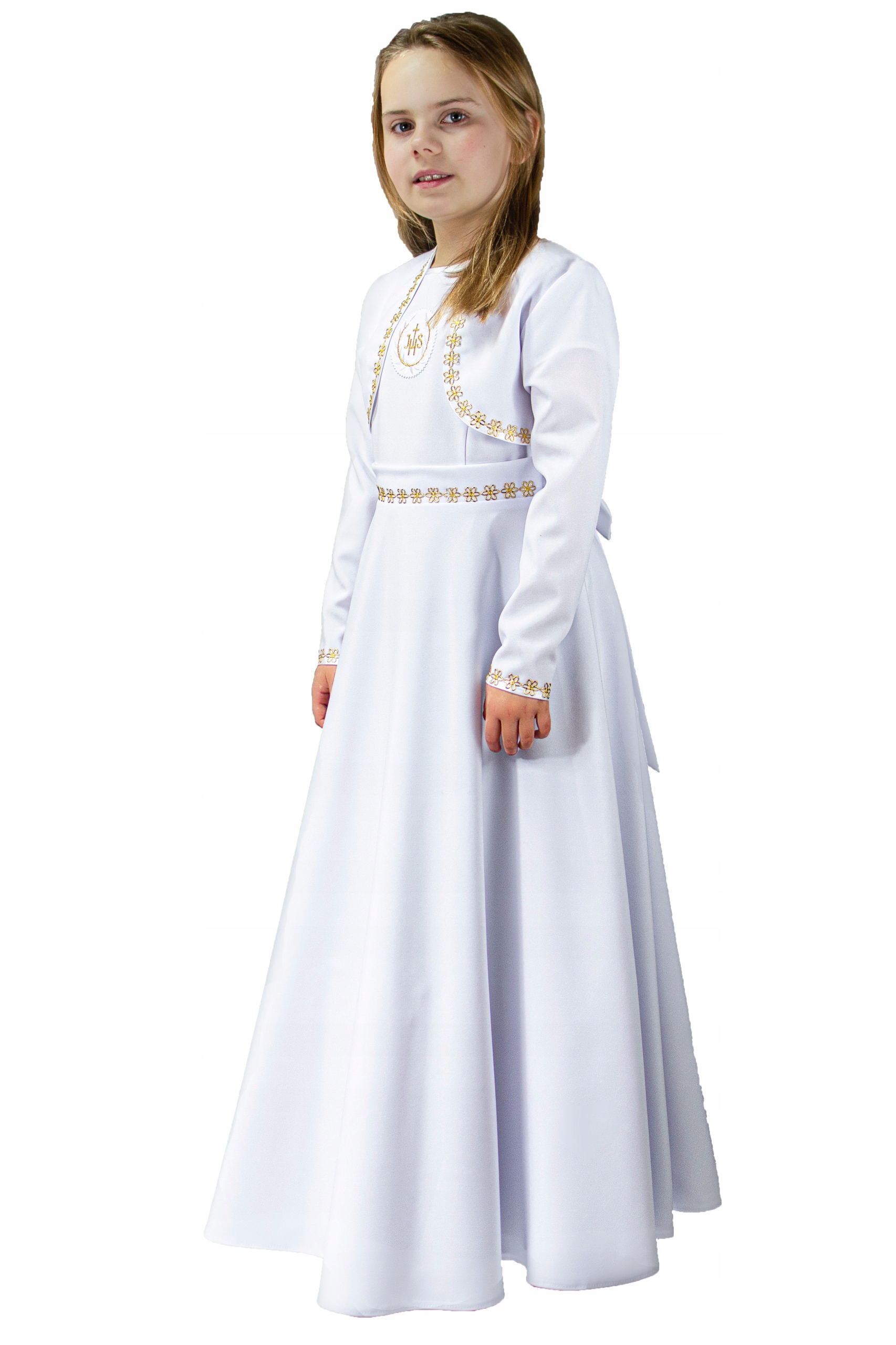 ALBA SUKIENKA KOMUNIJNA Z BOLERKIEM SZYTA NA MIARĘ