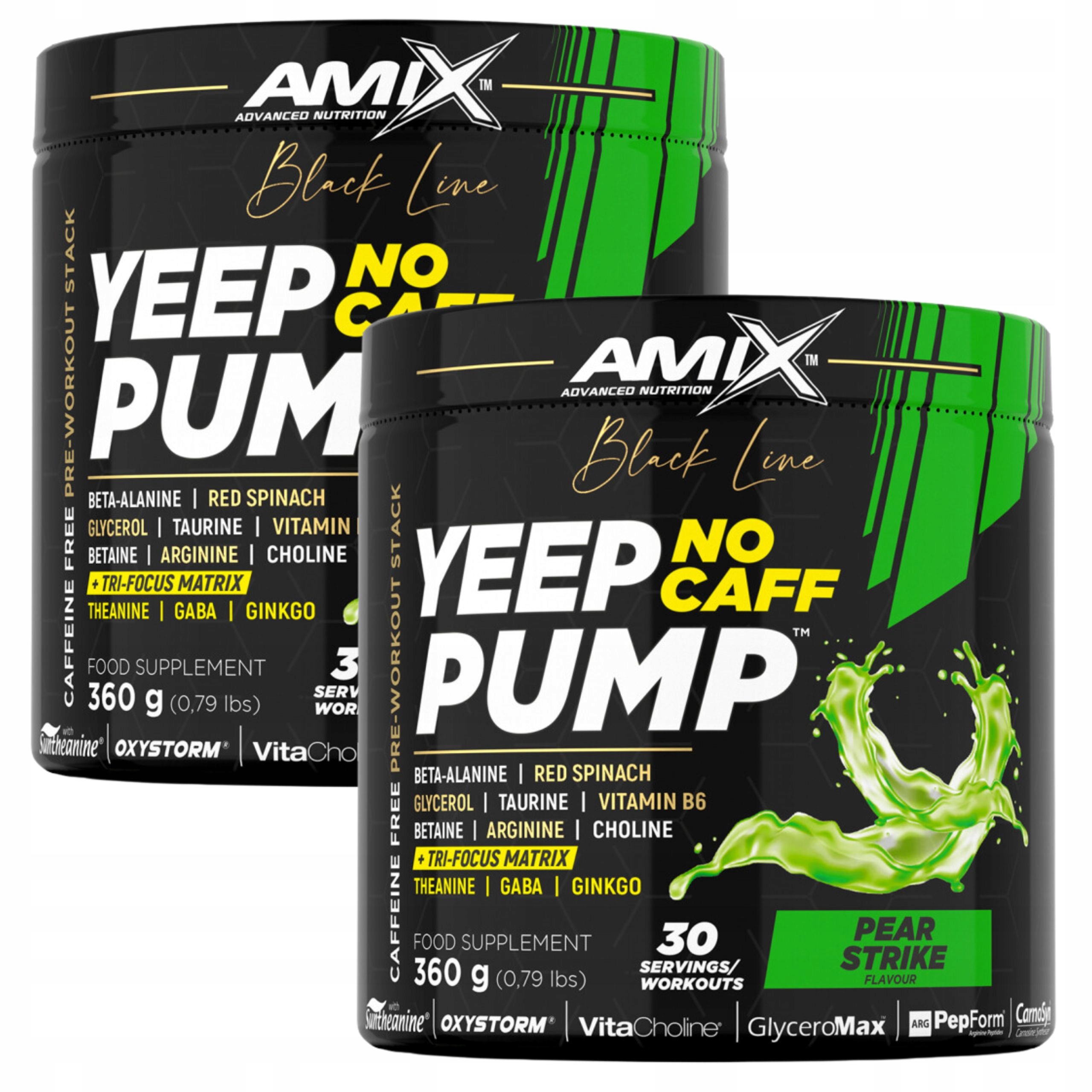 Preworkout Bez Kofeinu na pumpu soustředění vytrvalost Předtréninkovka x2