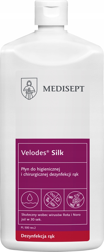 

Płyn do dezynfekcji rąk Velodes Silk 500ml