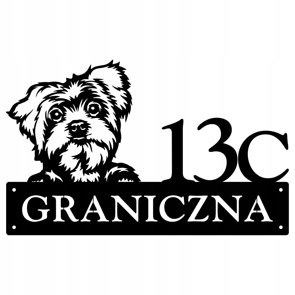 Číslo Na Dom 48 cm Tabuľa Adresa Ocel 2 mm Grafika 149