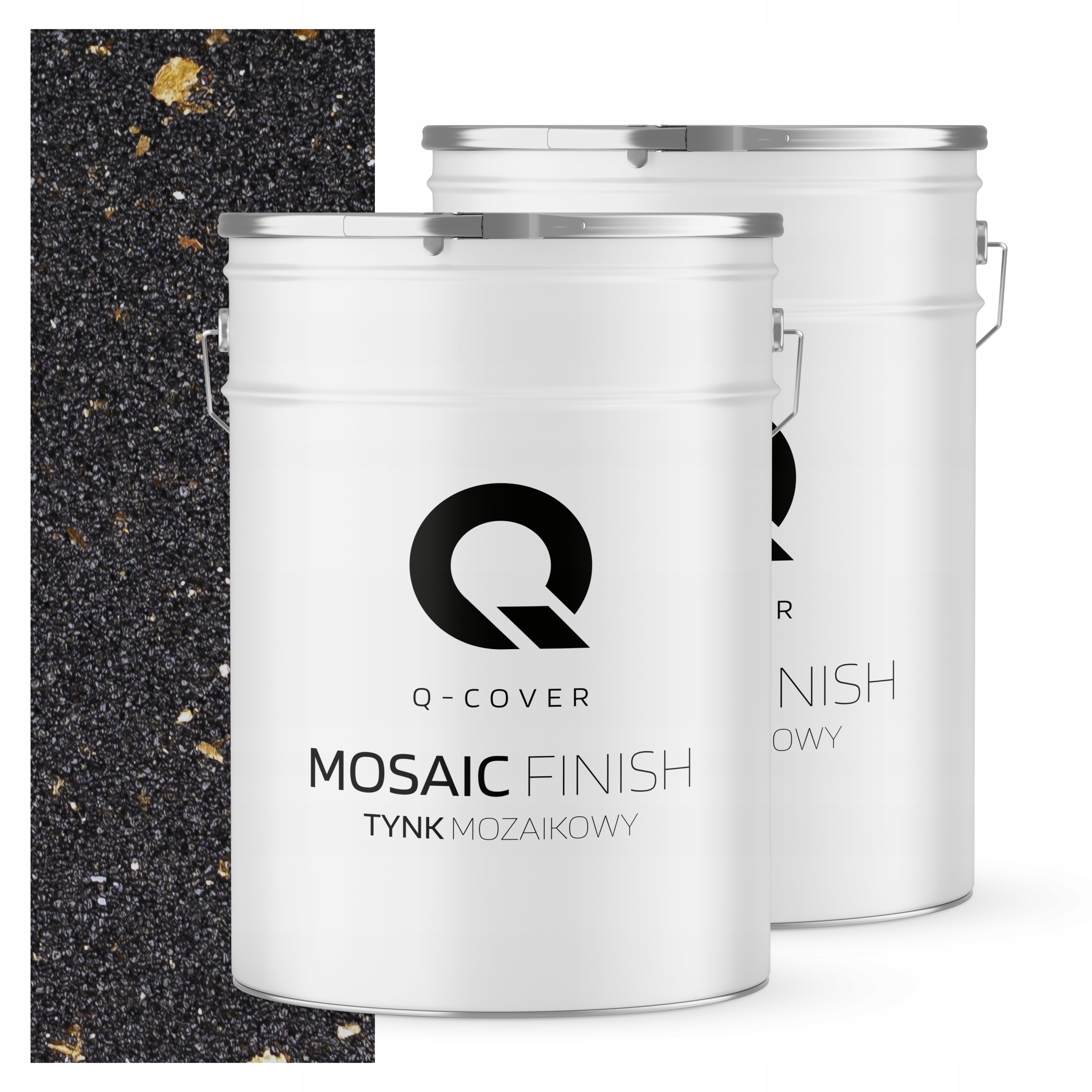 Mozaiková pryskyřičná omítka 25 kg Vnitřní vnější černá se zlatou slídou M14