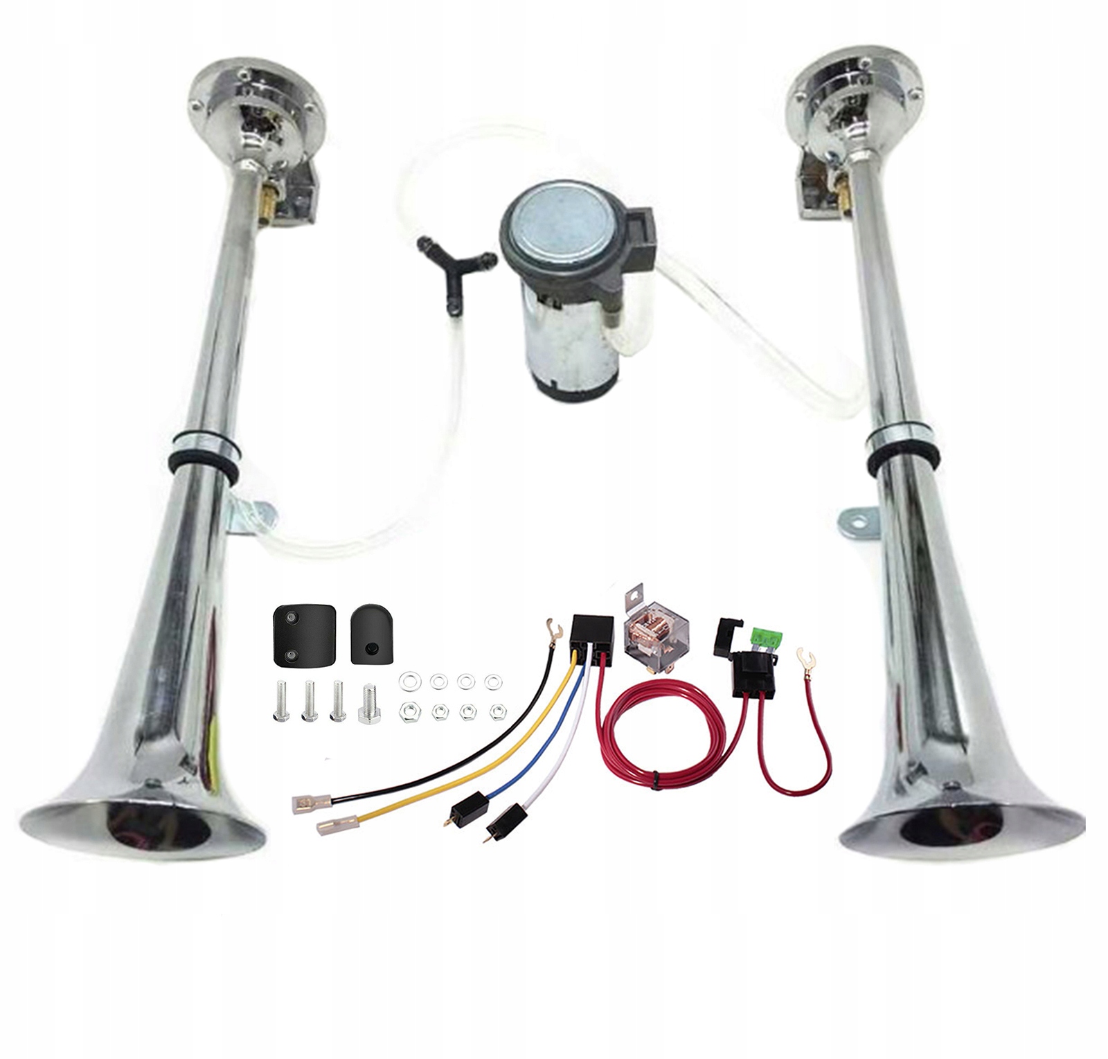 Klakson Do Tir Hlasitý Pneumatický Signál 12V S Kompresorem Trubka