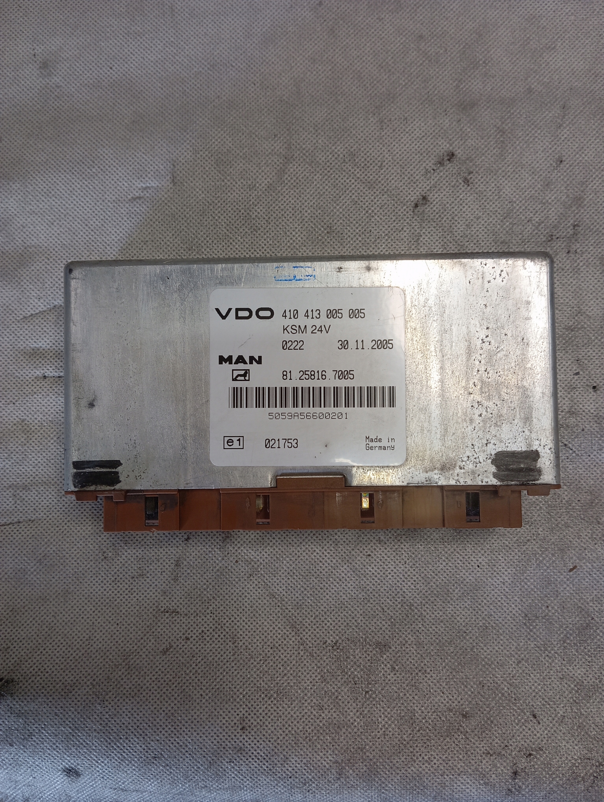Unité de contrôle Module Ordinateur MAN VDO 410413005005