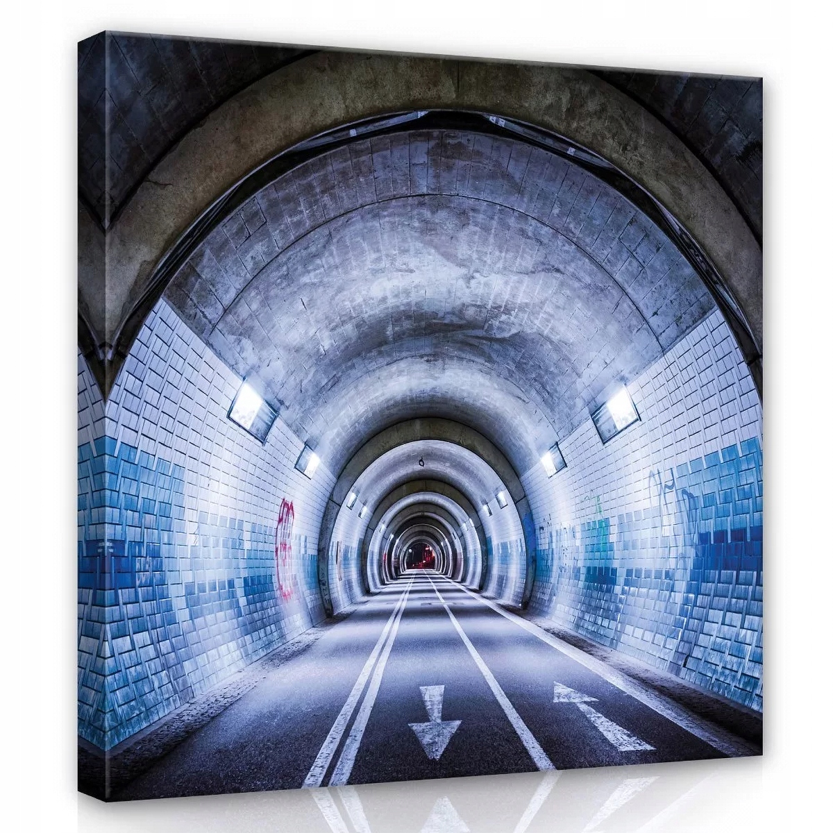 Obraz Na Plátně Canvas 80x80 Tunel Cesta 3D