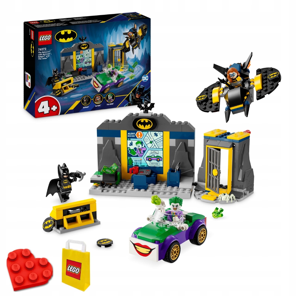 Lego DC Batman 76272 Batmanova jeskyně s Batmanem, Batgirl a Jokerem